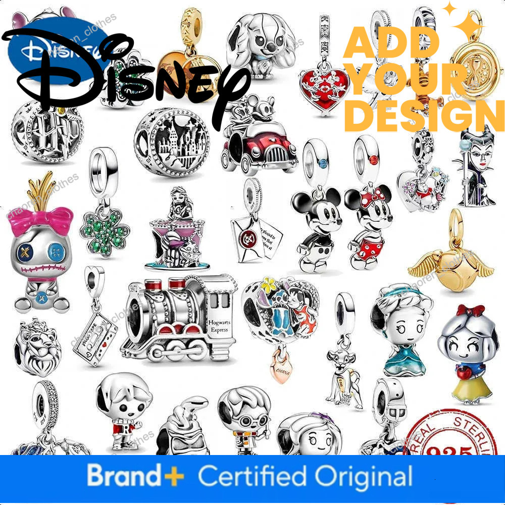 custom New in Charm Beads Disney Cartoon Mickey Mouse Minnie Series Fit Original Bracelet DIY Pendant Bead Women Accessories Jewelry W20250814