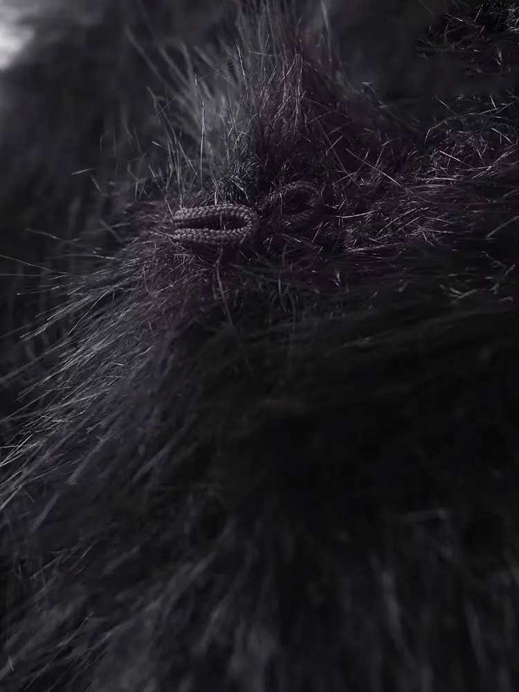 Womens Faux Fur Cropped Waistcoat O Neck Sleeveless Female Outerwear Chic Tops FashionT251128