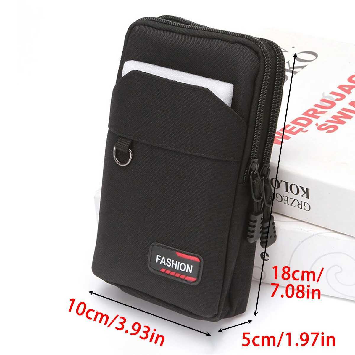 A Durable Mobile Phone Bag a Construction Site Waist Bag with a Belt and an Outdoor Sports Waist BagT251128