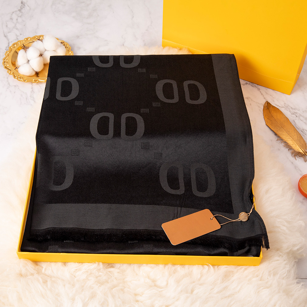 silk scarf designers scarf for women cotton blend fashion silken scarf luxury top quality silk color-blocking fringed edges 180*70cm