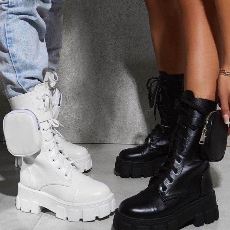 Mid-calf short boots for women, trendy new, British style retro versatile fashion, handsome leather boots short boots factory direct.