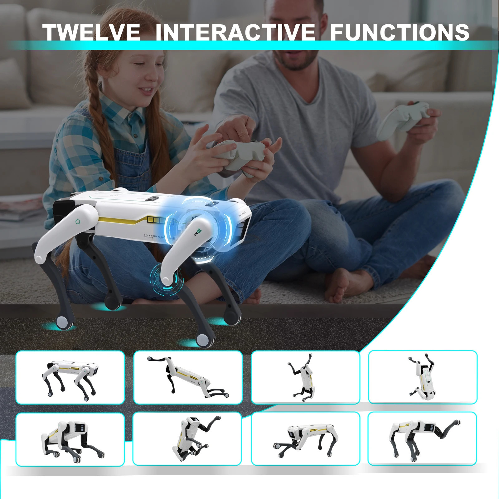 Intelligent AI RC Robot Dog Voice Dialogue APP Remote Control Programming Singing Dancing Machine Kids Toys 251128
