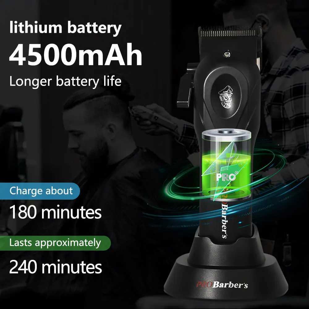IPRO S1081 Professional Electric Hair Clipper 8800RPM High Speed 4500mAh Long Battery Life Magnetic Detachable Comb Hair Trimmer X251128