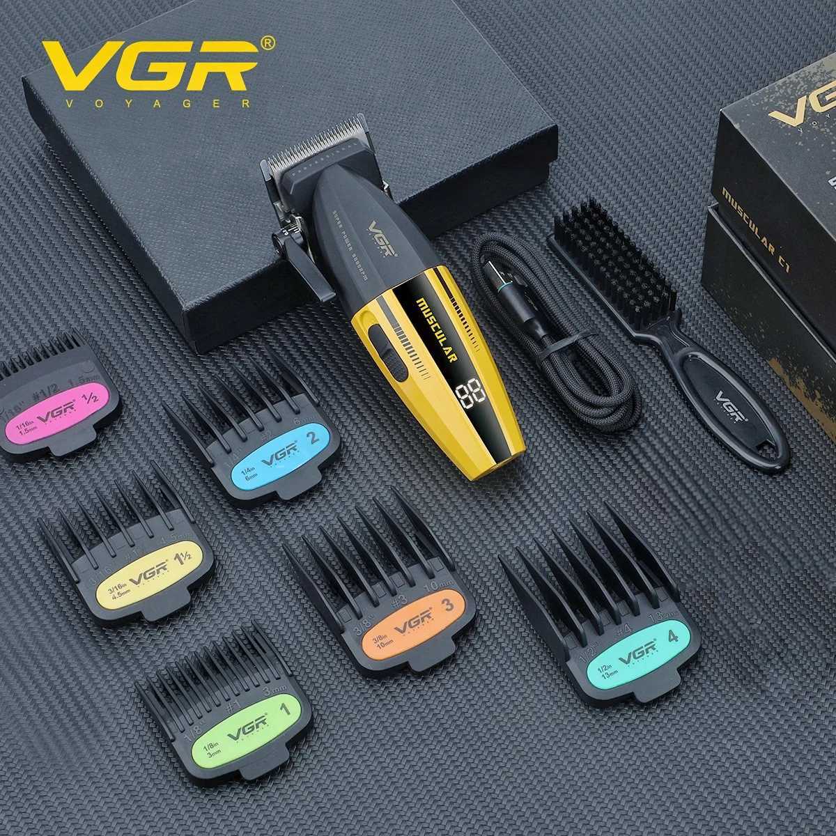 VGR Hair Trimmer Professional Hair Clippers Electric Trimmer Adjustable Hair Cut Machine Metal Clippers and Trimmers Set V-285 H251220
