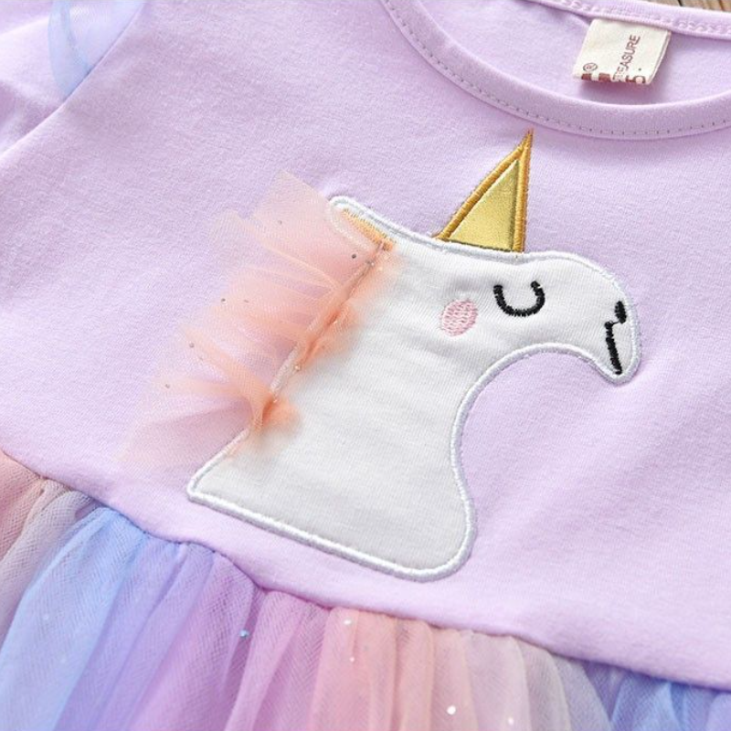 Disney girls' dress princess dress children's designer clothing infant designer clothing long-sleeved Elsa princess embroidered girls' 