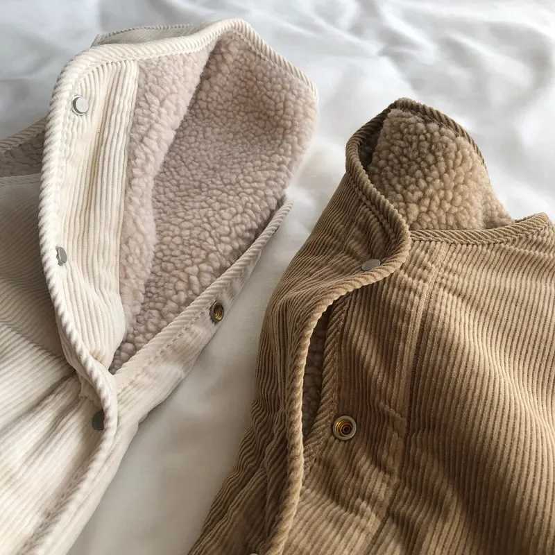 Corduroy Lamb Fur Retro Warmth Thick Vest for Women in Autumn and Winter New Sleeveless VestT251128