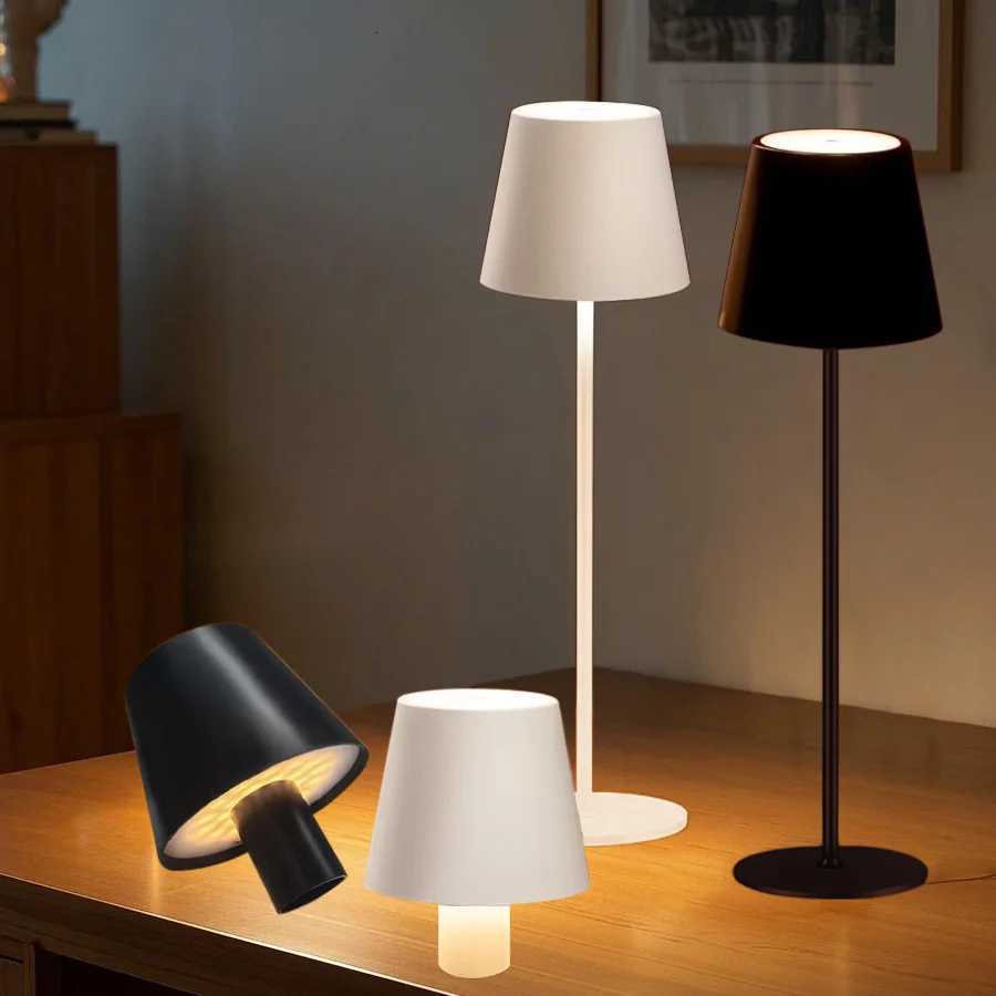 LED Desk Lamp Touch Night Light USB Rechargeable Touch Lamp LED Table Lamps 3Levels Dimmable Wireless For Room Study Office Bar M251128