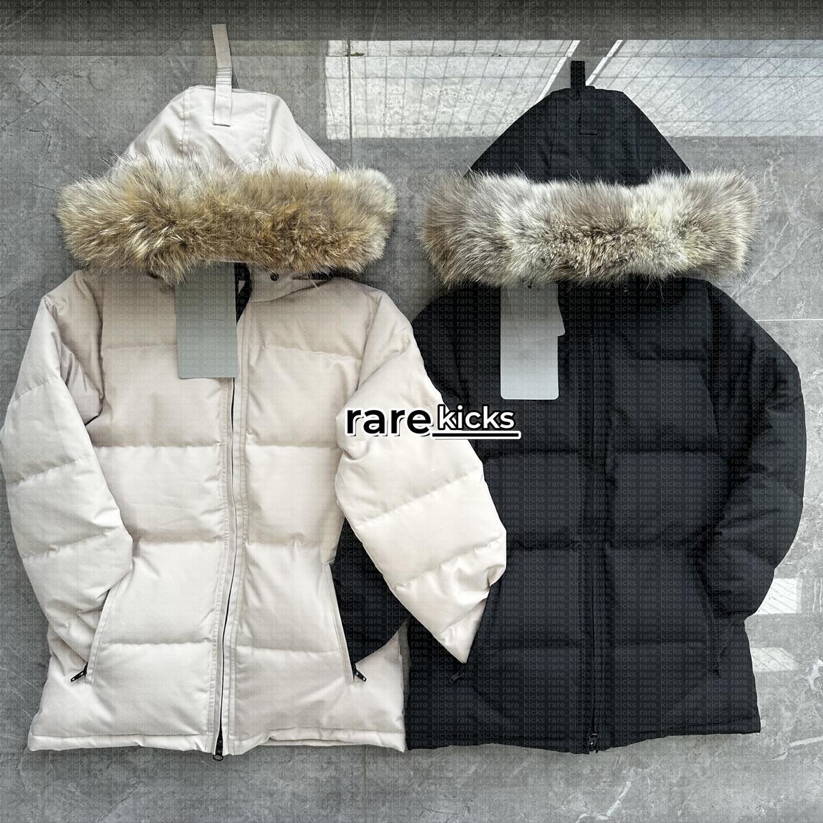 Designer Down Jacket Canada Women's Puffer Jackets Winter Parka Coat Real Wolf Fur Outdoor Wyndham Windbreaker Outerwear Removable Hooded jacket XS-2XL