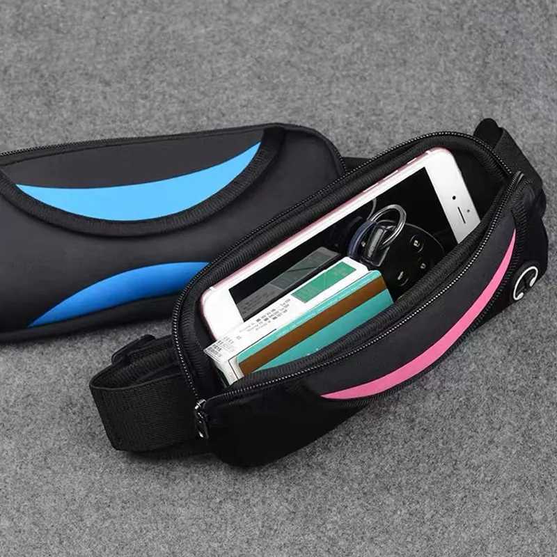 Unisex Waterproof Running Waist BagSport Waist Pack Mobile Phone Holder Bag Gym Fitness Bag Sport Running Belt BagT251128