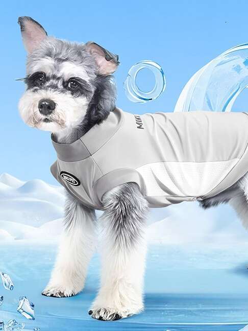 Tank Top Ice Silk Thin Pet Summer Dog Cool Sensation Sunscreen Clothes Compared to Bears
