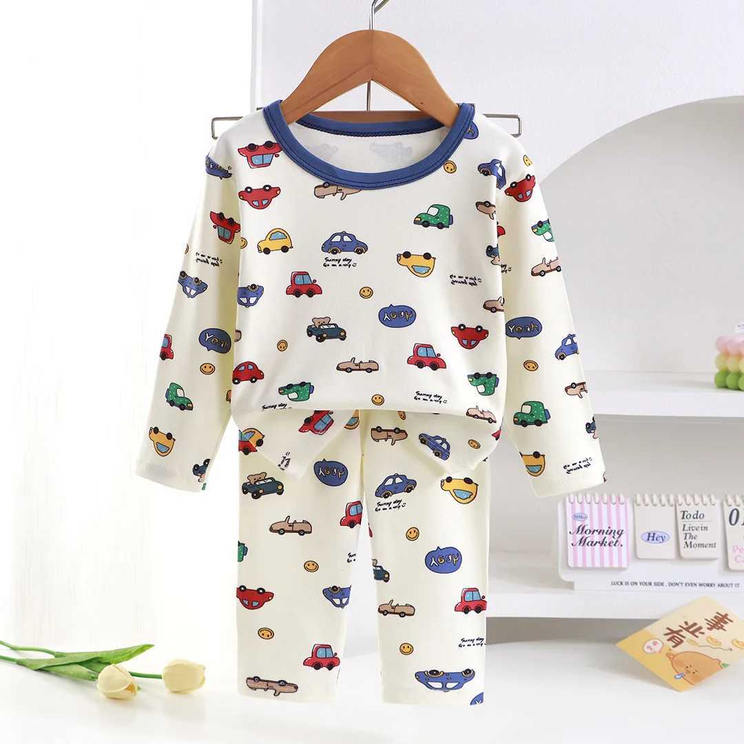 Christmas Soft Touch Children Pajama Sets Unisex New Year Long Sleeve Pants Sleepwear Suitable Gentle Night Sleep For Boys Girls H260403