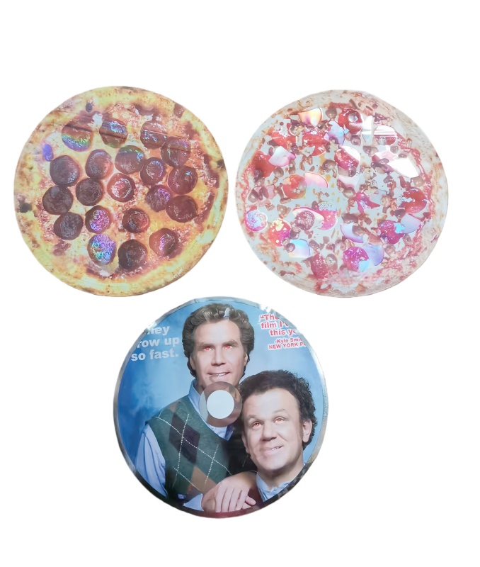 die cut shape mylar bag 3 5 stand up foil pouch candy pizza CD shaped baggie resealable zippper smell proof packaging custom print