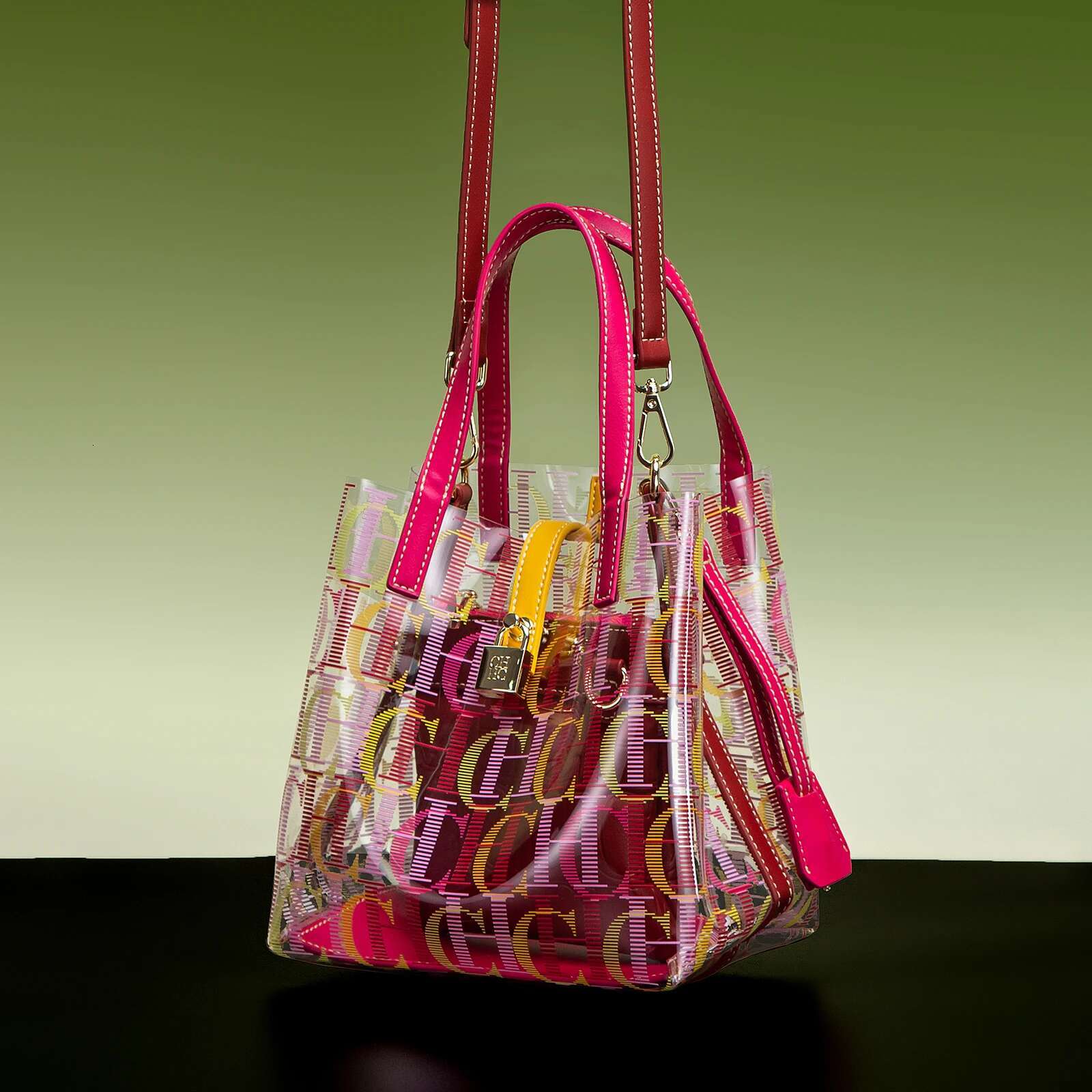 CH Transparent Mother Bag Creative Personalized Trend Shoulder Brand Women's Bags Fashion Design Ladies Tote