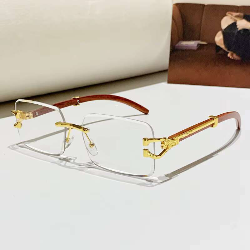 2025elegant designer glasses stylish mens womens framefree sun shades