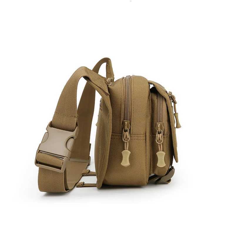 Mens Tactical Fanny Pack Nylon Waist Bag Large Capacity Waterproof Hiking Sports Crossbody Shoulder Bag for Cycling TravelT251128