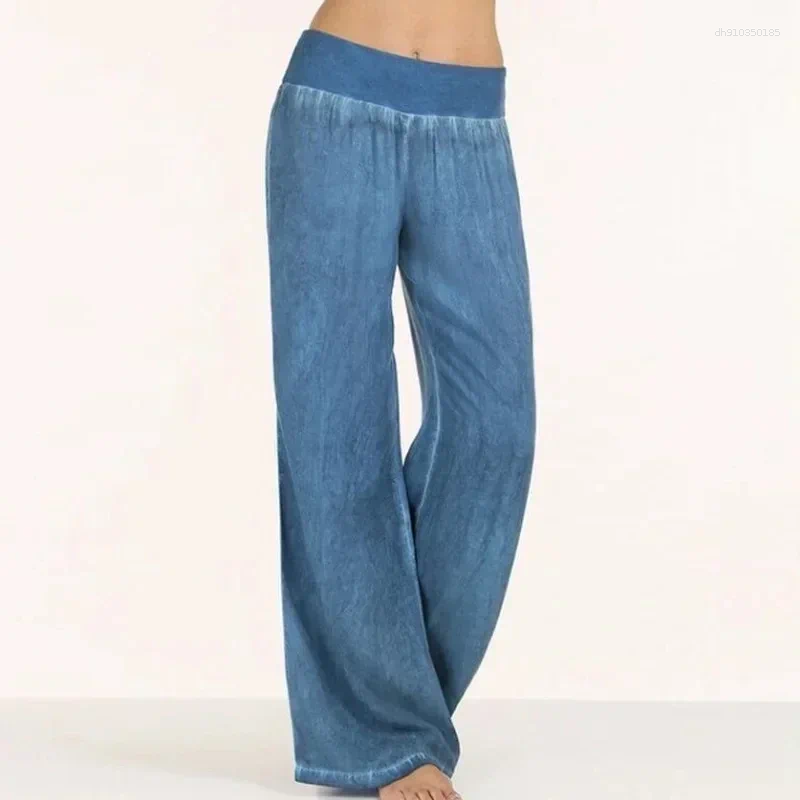 Pants 2025 Autumn Winter Women's Casual Thin Jeans Loose Wide Leg Trousers Plus Big Size XL-9XL 8XL 7XL 6XL XXXXXL