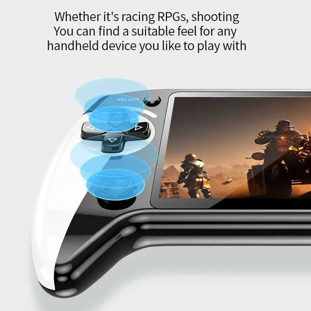 X9 handheld game console with 5.5-inch screen, featuring ten classic arcade game emulator functions for handheld devices M251111