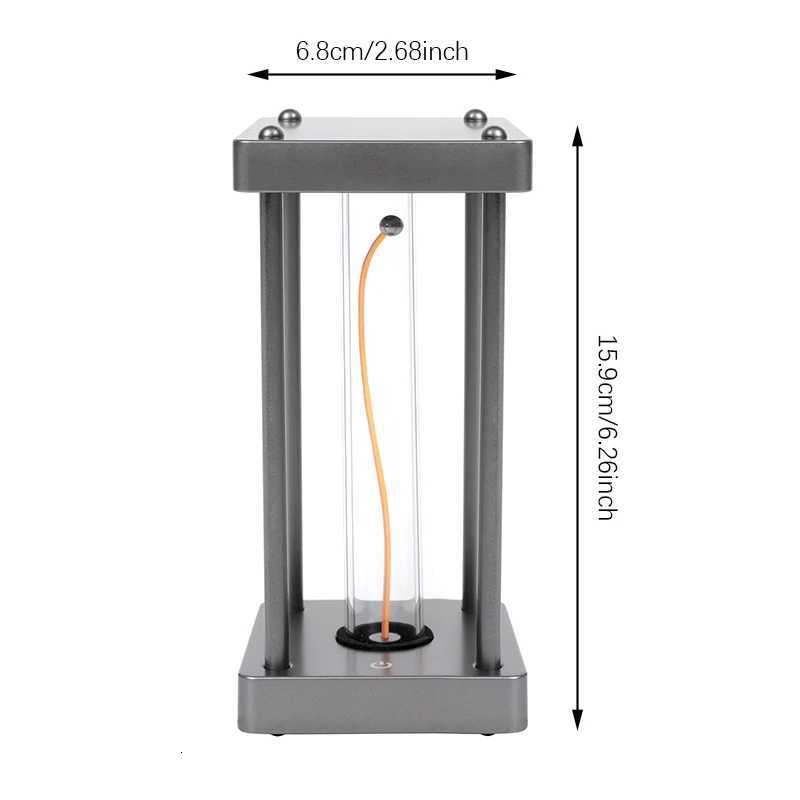 LED Touch Switch Square Quantum Night Light Square Wire Table Lamp Bedroom Bedside Study Reading Eye Care Type-C Decor M251128