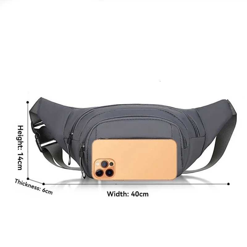 Men Canvas Fit Waistpack Mobile Fanny Waist Packs Mens Sports Outdoor Leisure Running Anti Theft Ultra Thin Invisible Waist BagT251128