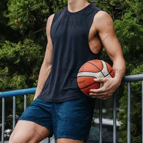 Men's Sleeveless 94847 gym Shirt Fiess Mens Workout Vest Milk Silk Muscle Tank Top Gyms Clothing yoga Free shipping