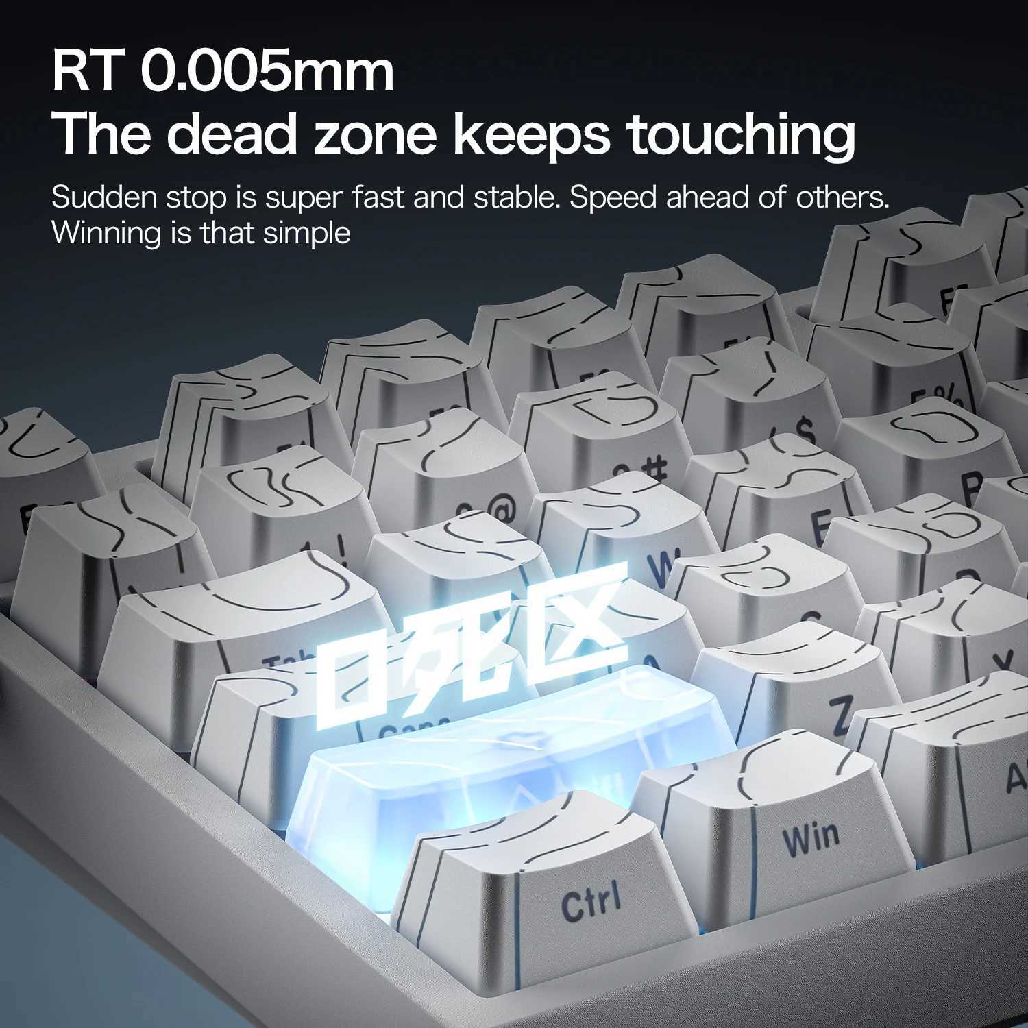 ATTACK SHARK R82 HE Wired 75 Magnetic Keyboard 8000Hz Rapid Trigger 0005mm Actuation RGB Gaming KeyboardM251128 - view 5