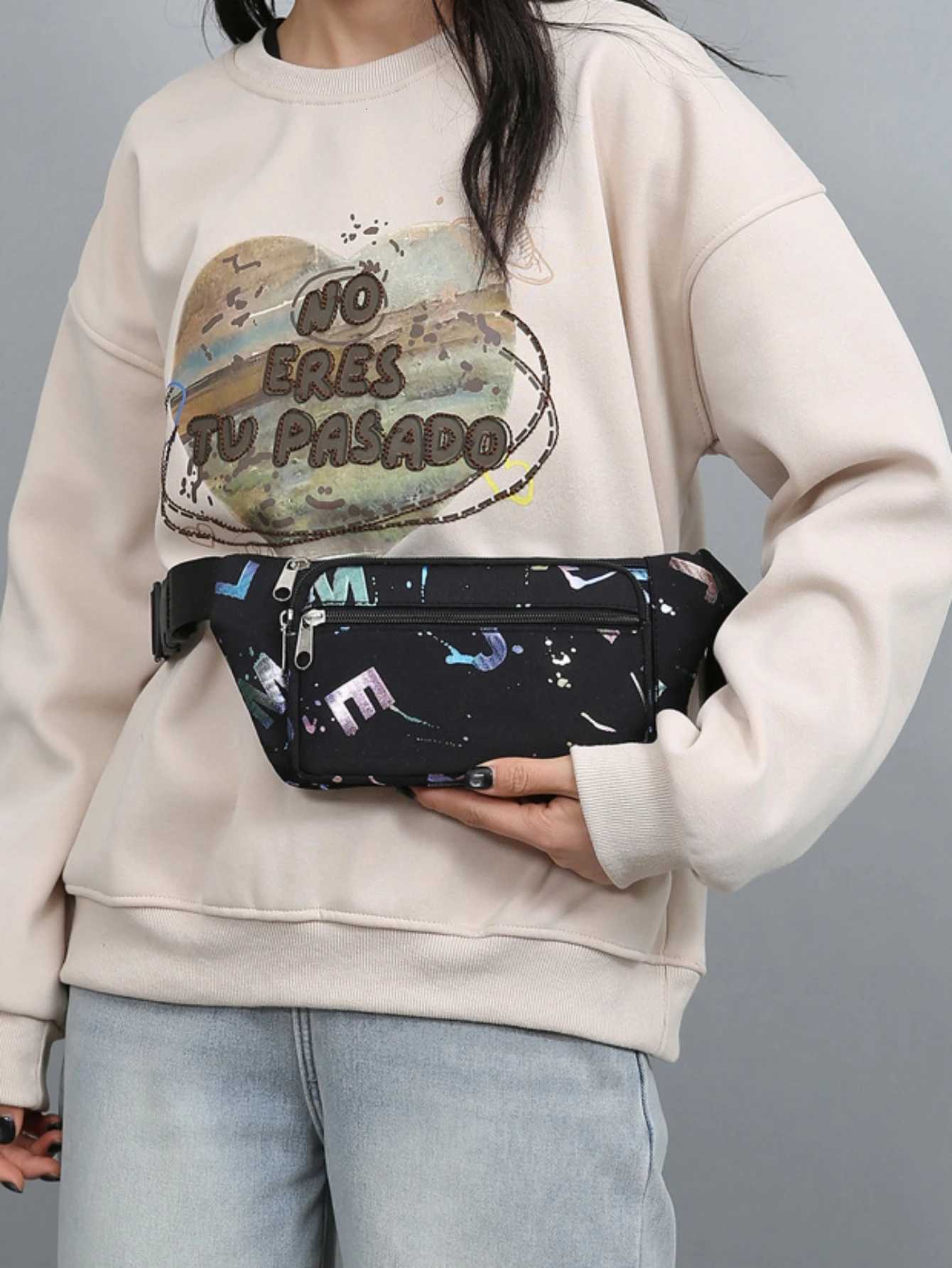 Fanny Packs Women Bronzing Printing Belt Bag Fashion Waist Bags Crossbody Bags Bum Bag Running Travel Workout Waist BagT251128