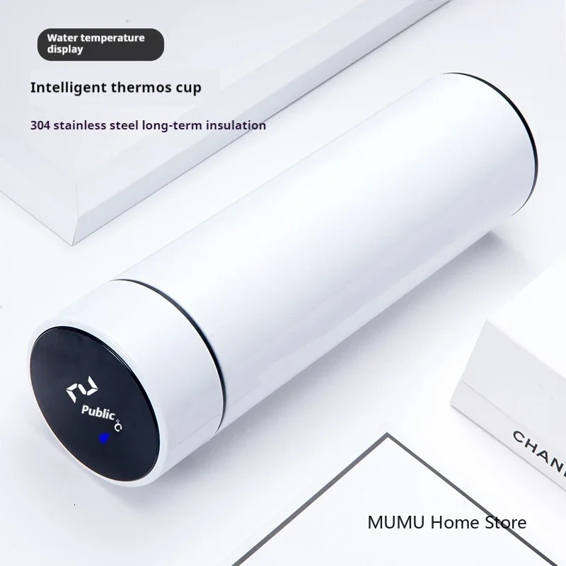 500ML Intelligent Temperature Thermos Bottle Sports Water Car Insulated Cup Keeps Cold and Heat Thermal Mug Vacuum Flasks 251128 W260226