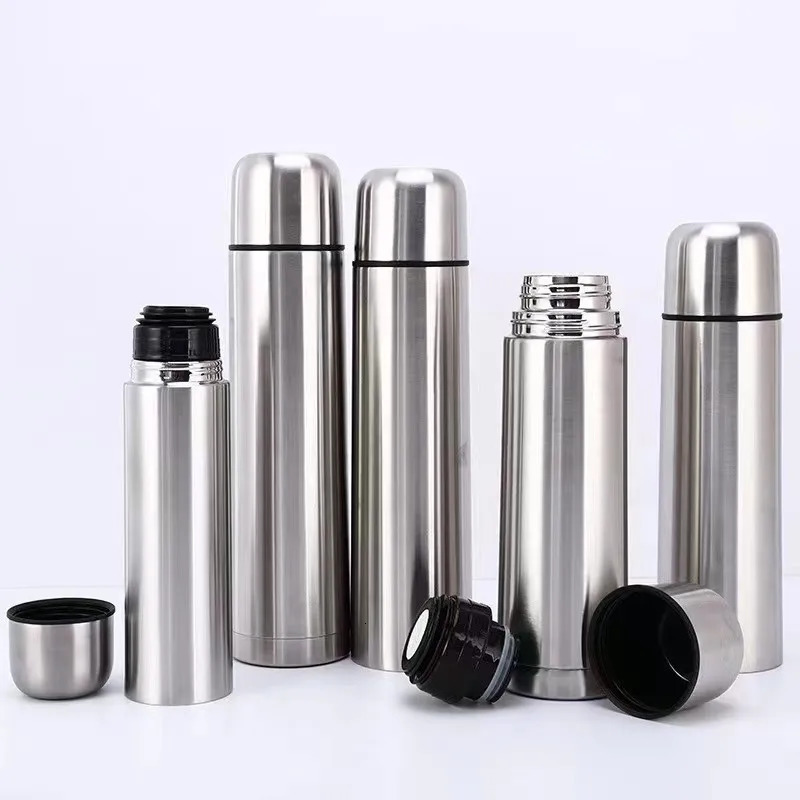 1 Piece 350/500/750/1000ML Stainless Steel 304 Vacuum Flasks Keep WarmCold Thermal Water Bottle Portable Thermos Cup 251128 W260226
