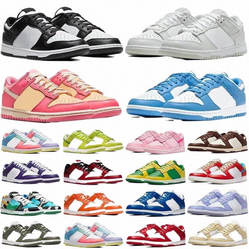 men Women Panda Running Shoes Flat Sneakers Lows White Black Grey Fog Triple Pink University Blue Red Wolf Grey Local Warehouse Mens Trainers 36-48 r25m#
