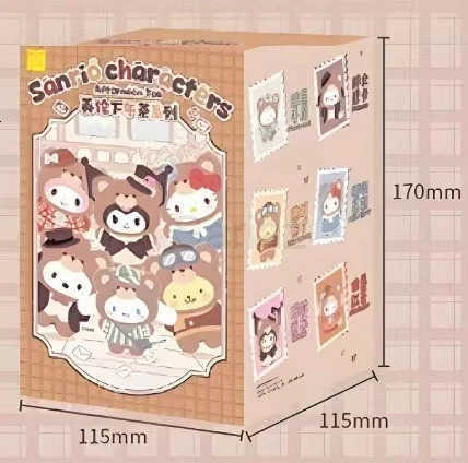 Sanrio NEW British Afternoon Tea Blind Box Hello Kitty Pochacco Kuromi Cute Doll Collection Birthday Gift for Girls H251217