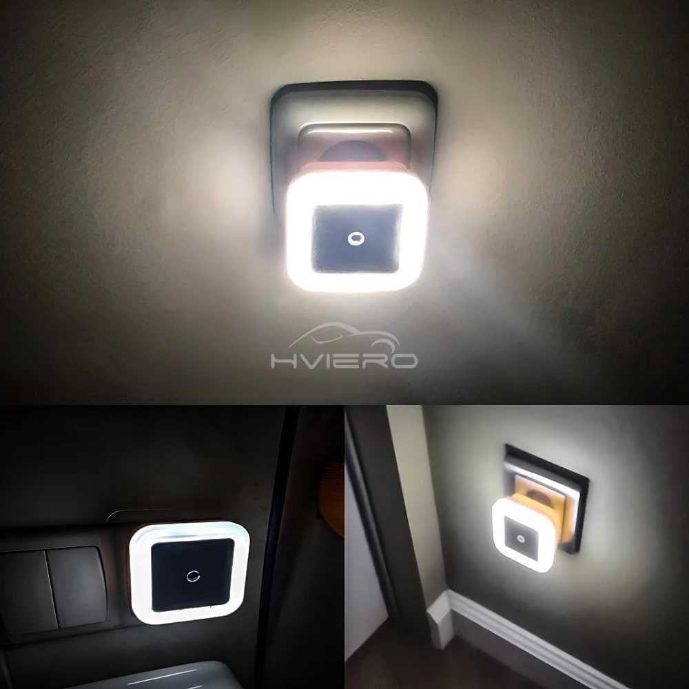 Wireless Sensor LED Night Light EU Plug Mini Square Nights Lights For Baby Children Living Room Bedroom Corridor Lighting Lamp M251128