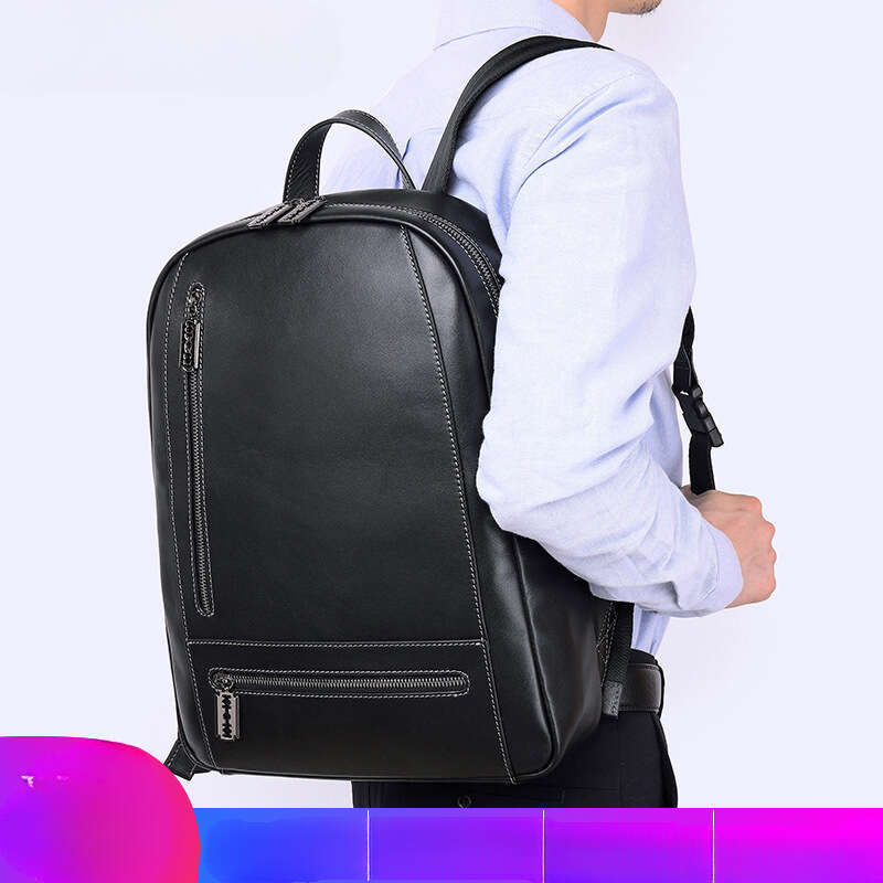 Luxury Bag Designer New Leather Large Capacity Multifunctional Backpack Top Layer Cowhide Business Casual Men S Laptop Bag Trendy
