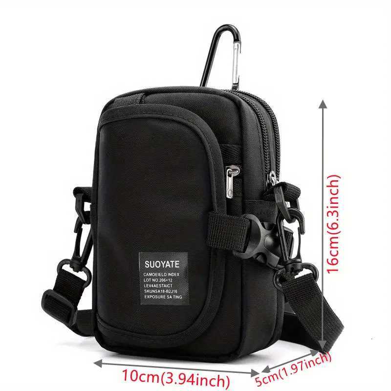 Waist Pack Mens Casual Travel Purse Waterproof Belt Zipper Tactical Outdoor Fanny Pack Phone Pocket Chest Sling BagT251128