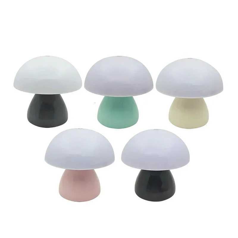 Mushroom LED Table Lamp Touch Dimming USB Charging Night Light for Bedroom/Desk/Coffee Bar Decorative Ambient Night Lighting M251128