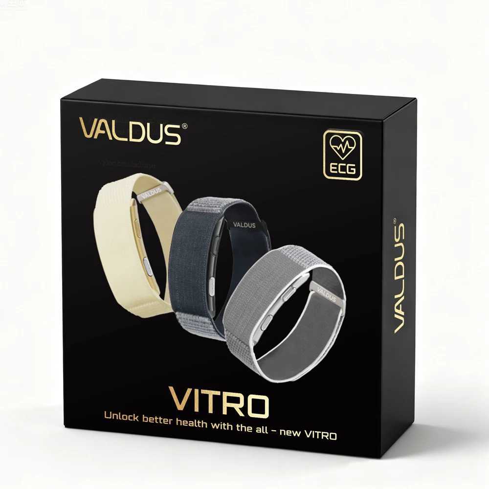 VALDUS VITRO ECG Smart Bracelet Heart Rate Blood Pressure Waterproof Long Battery Life Fitness SOS 2025 New NO Screen SmartwatchW251128
