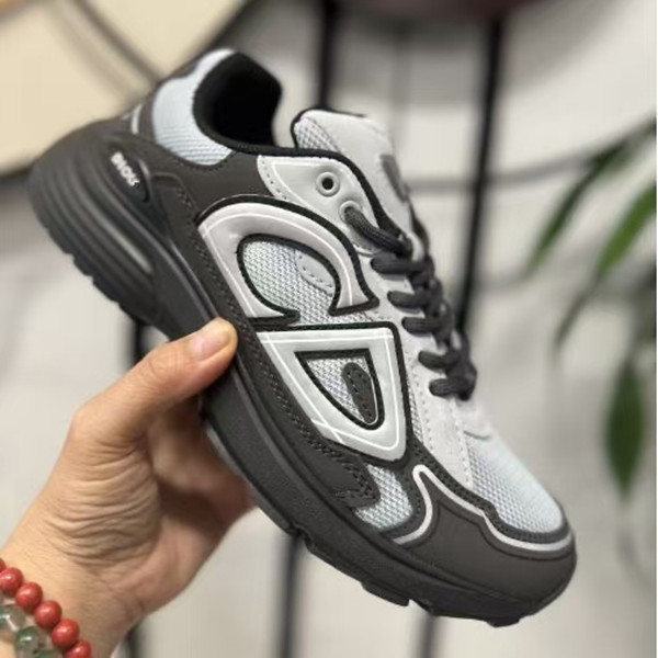 D I O R Luxury brand B 30 series genuine leather sports shoes, CD letter fashionable casual shoes, designer classic men's and women's shoes EUR36-47