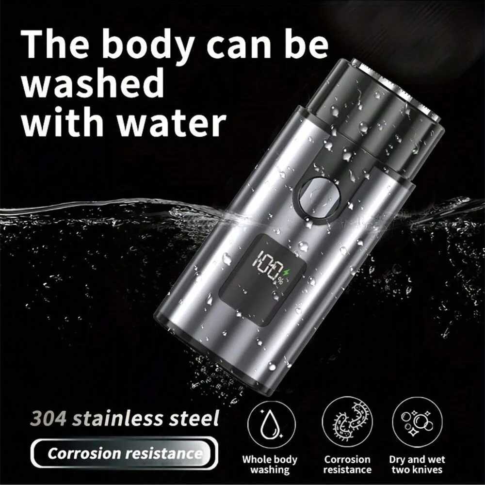 Portable digital display shaver Rechargeable home metal electric shaver razors C251128