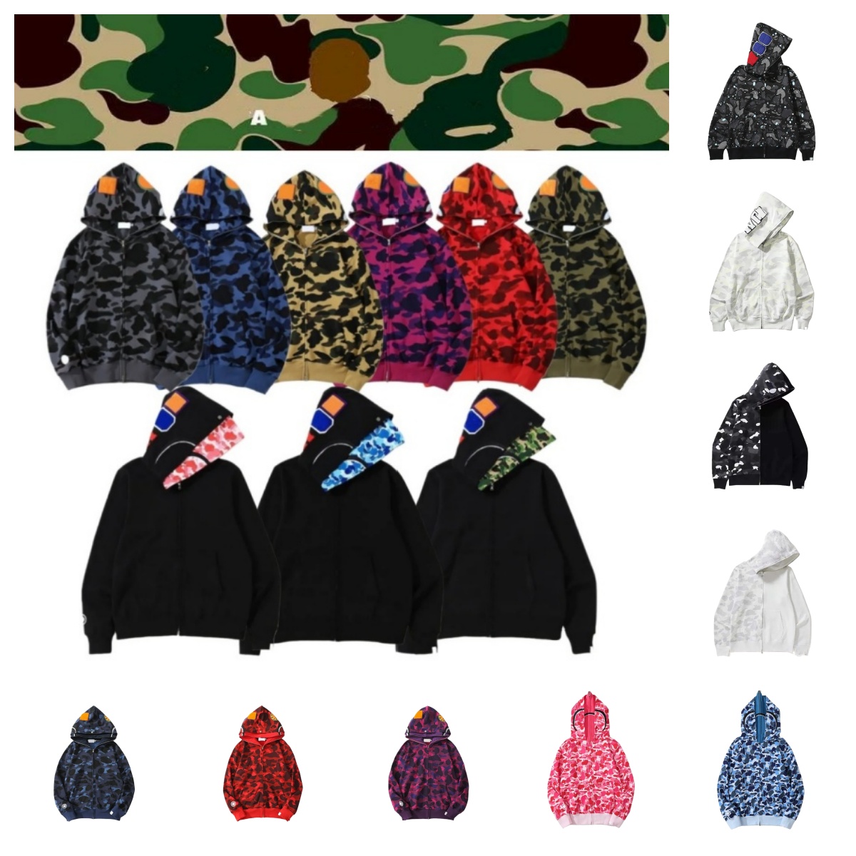 Shark designer zip up hoodie mens womens hoodies for men fashion shorts sweatshirts pullover tech fleece tracksuit Leisure T shirt brand sweatpants Out hoody 1