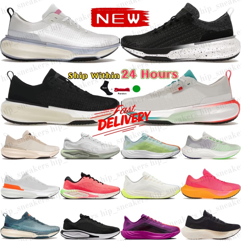 Marathon running shoes mens breathable designer shoes white photon dust Cobalt Bliss zoomX invincible run 3 women casual fly 5 sneakers pegasus plus sports trainers
