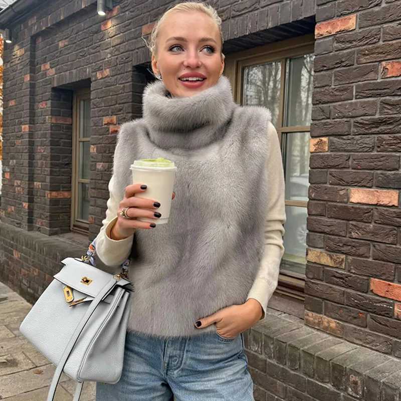 Ticketsx Vintage Wool Vest Jacket Fashion Solid Sleeveless Patchwork Warm Vest Jacket Autumn Winter Female High Street JacketT251128