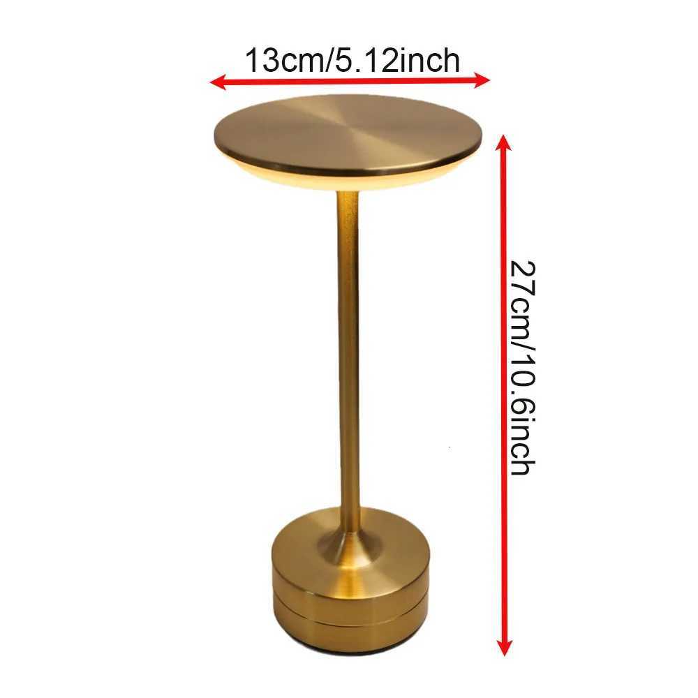 LED Desktop Lamp USB Touch Dimming Metal Recharge Night Light For Coffee Bar Restaurant Bedside Reading Decoration Table Lamps M251128