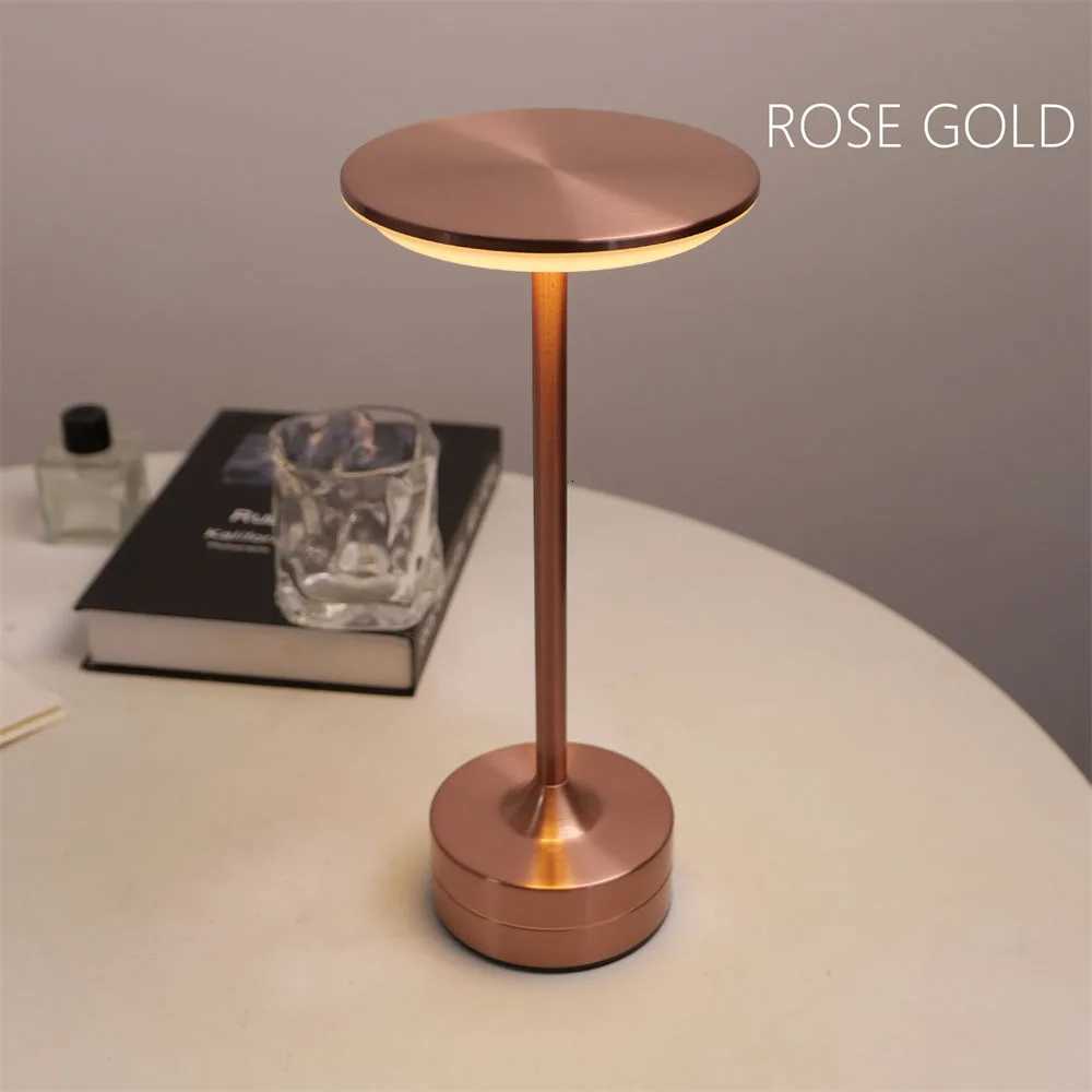LED Desktop Lamp USB Touch Dimming Metal Recharge Night Light For Coffee Bar Restaurant Bedside Reading Decoration Table Lamps M251128