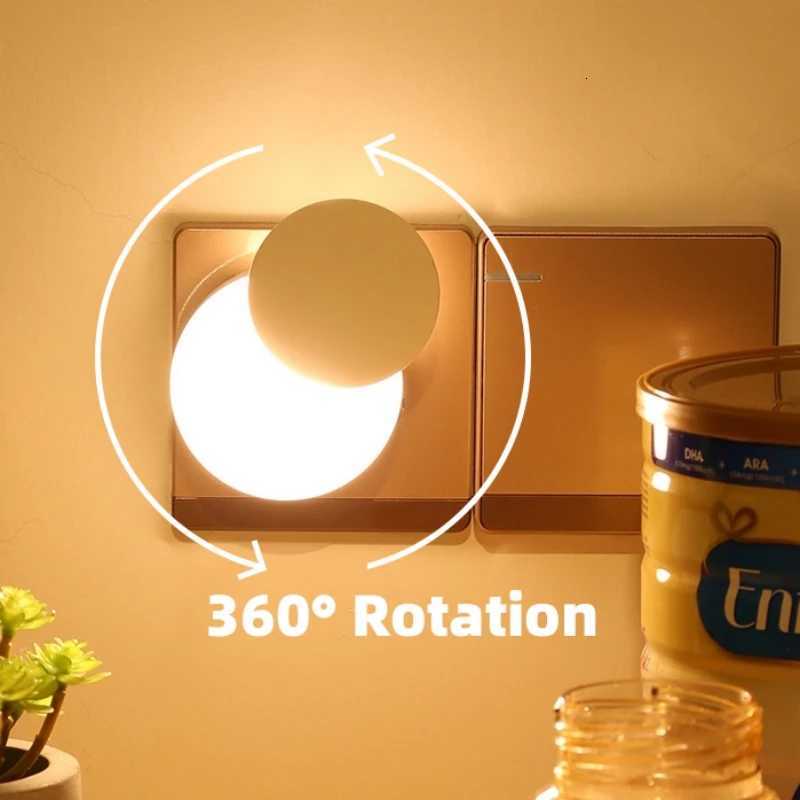 LED Light Control Sensing Lamp Night Lights EU US Plug For Baby Children Living Room Bedroom Corridor Bathroom Light Lamp M251128