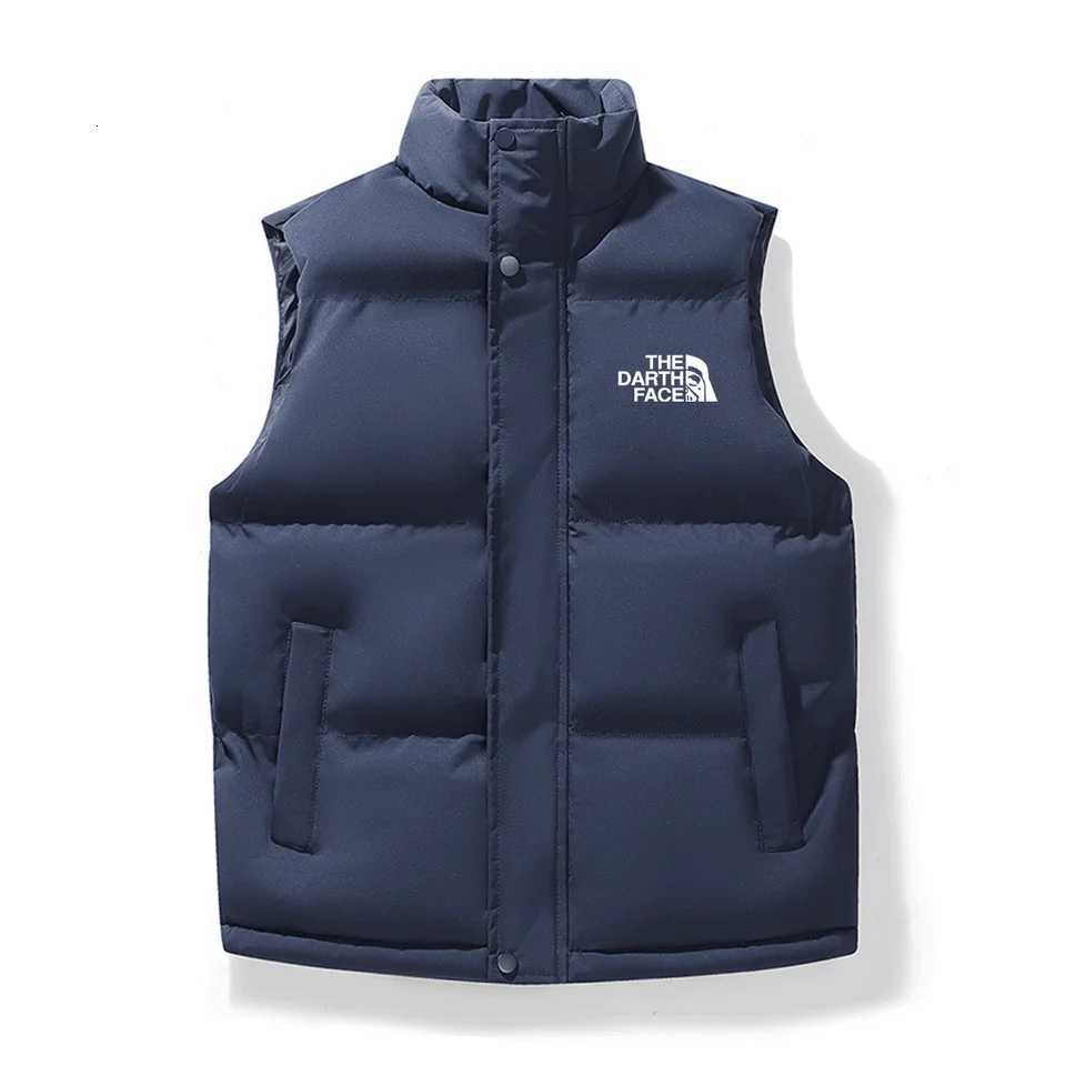 Women Winter Warm Thicken Padded Vest New Fashion Zipper Loose Waistcoat Female Casual Stand Collar Solid Sleeveless OvercoatsT251128