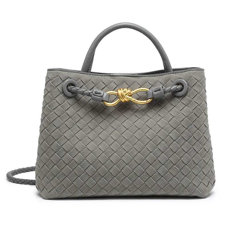 New matte woven bag handbag metal butterfly tote bag messenger womens bag K251128