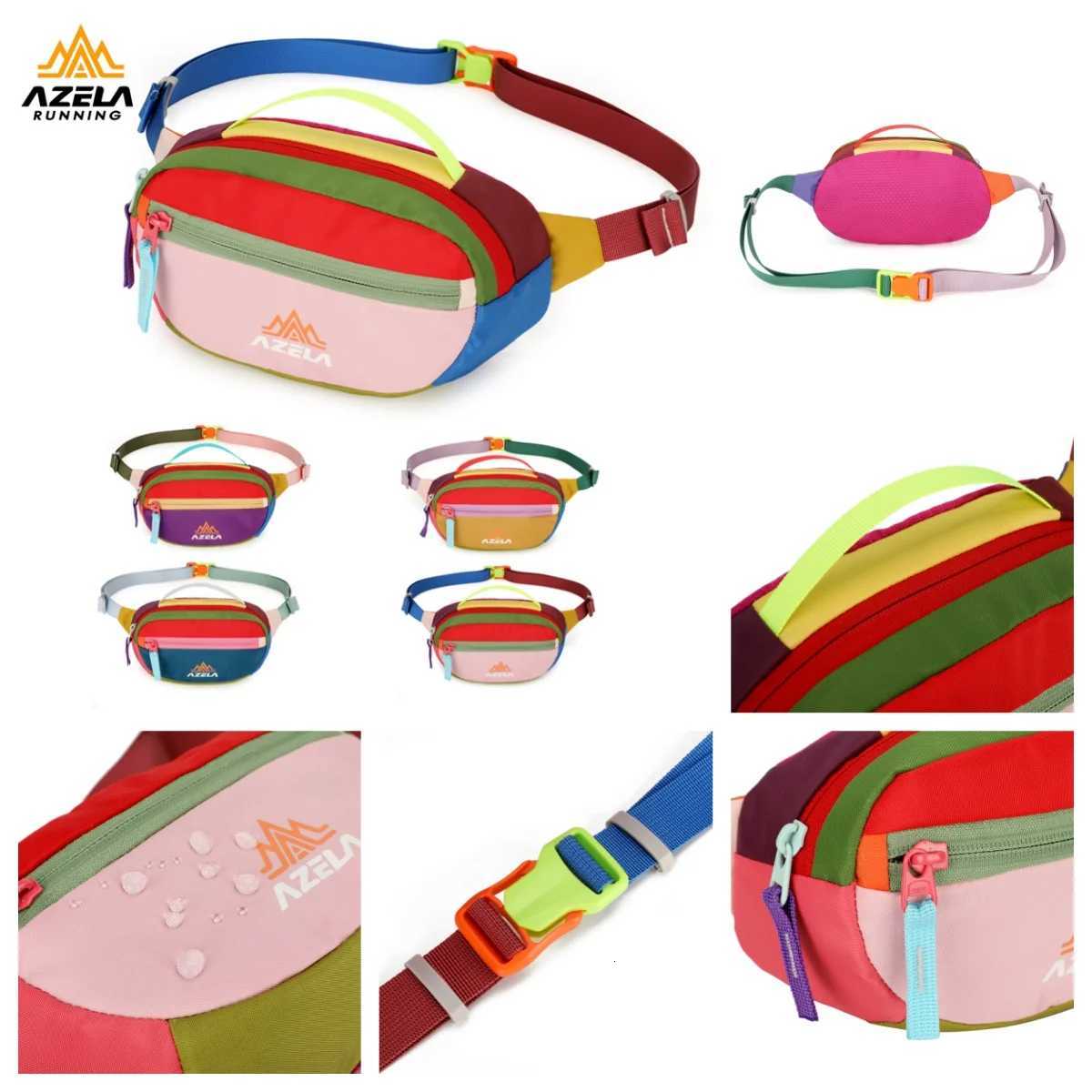 Unisex Outdoor Running Waist Bag Casual Sports Crossbody Bag Large Capacity Oxford Cycling Chest Bag Lightweight Hiking Waist BaT251128