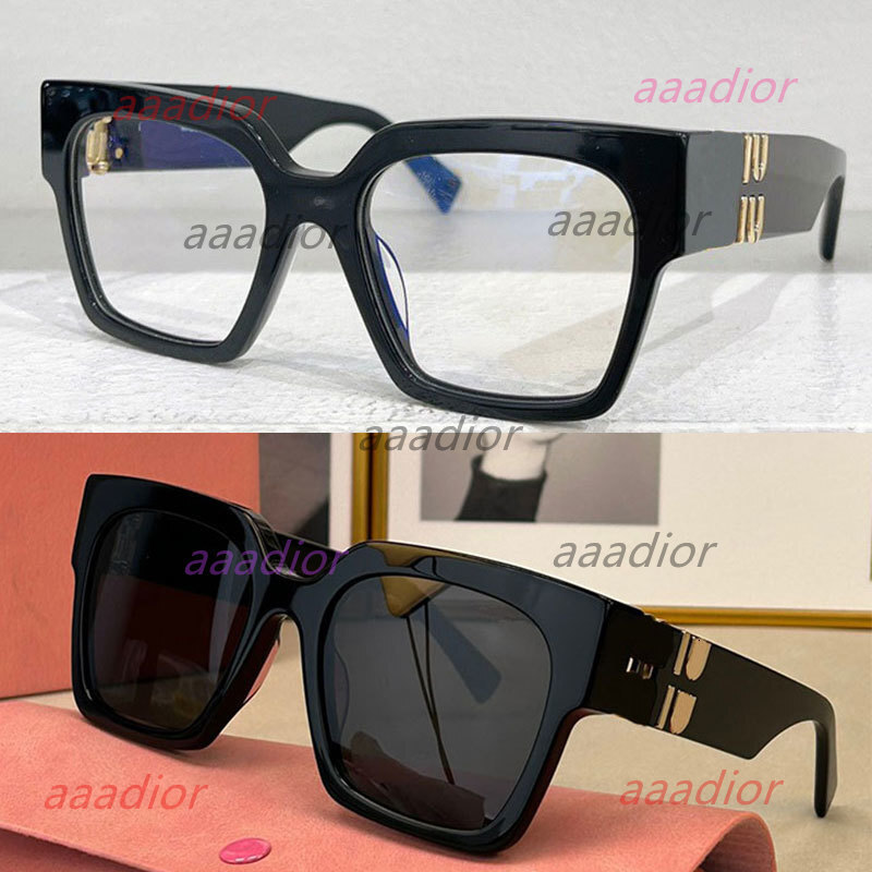 mumuis muu muu muis mus mus Iu Glimpse Square Optical Frame Symbol Occhiali Lettura Designer Optical Glasses Reading Fashion Men Women VMU04 Black Acetate Sungl U2MT