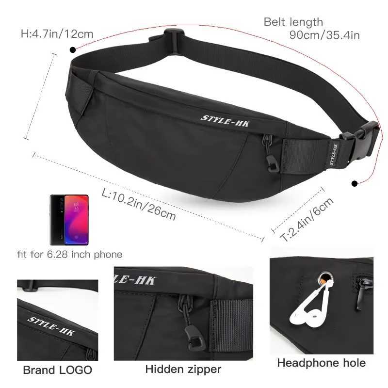 Heroic Knight High Quality Waist Pack Man Casual Outdoor Travel Cross Shoulder Bag Fashion Sport Chest Bag Waterproof fanny PackT251128