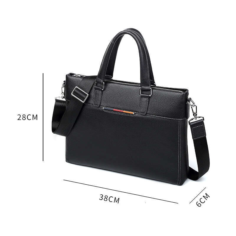 Luxury Bag Designer New Genuine Leather Large Capacity Briefcase Casual Fashion Laptop Bag Top Layer Cowhide Men S Handbag