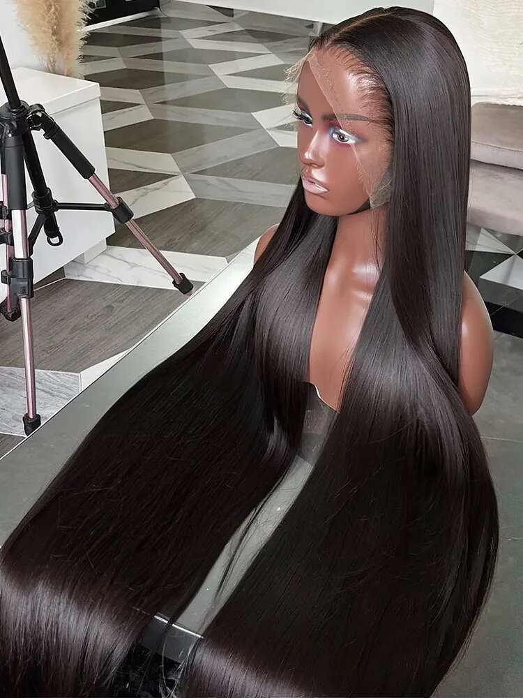 Density Straight X HD Black Frontal Wigs X Glueless Inch X Lace Front Human Hair Wig Bone Closure Wear Go Wallet Designer Wallet Designer